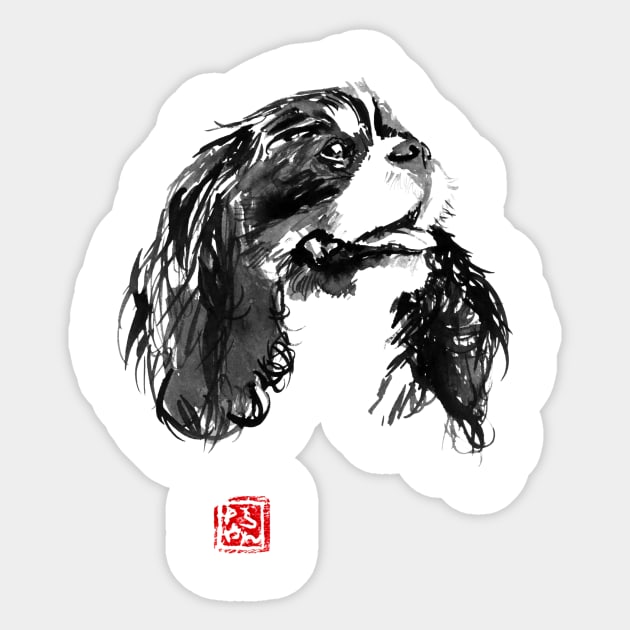 cavalier king charles Sticker by pechane